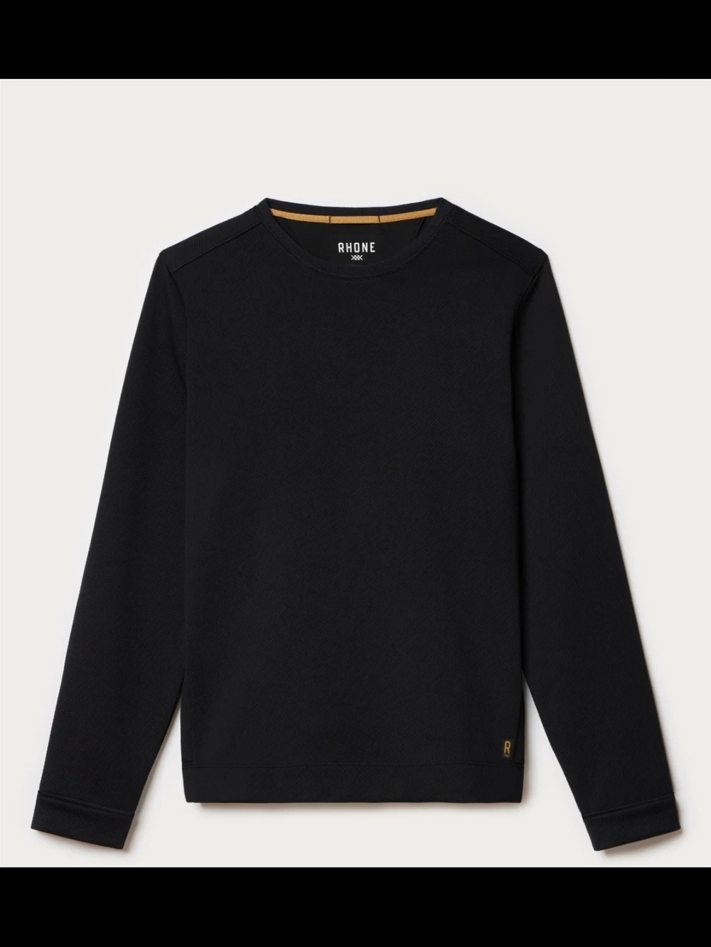 Rhone | Quantum Men's Black Crewneck Sweater